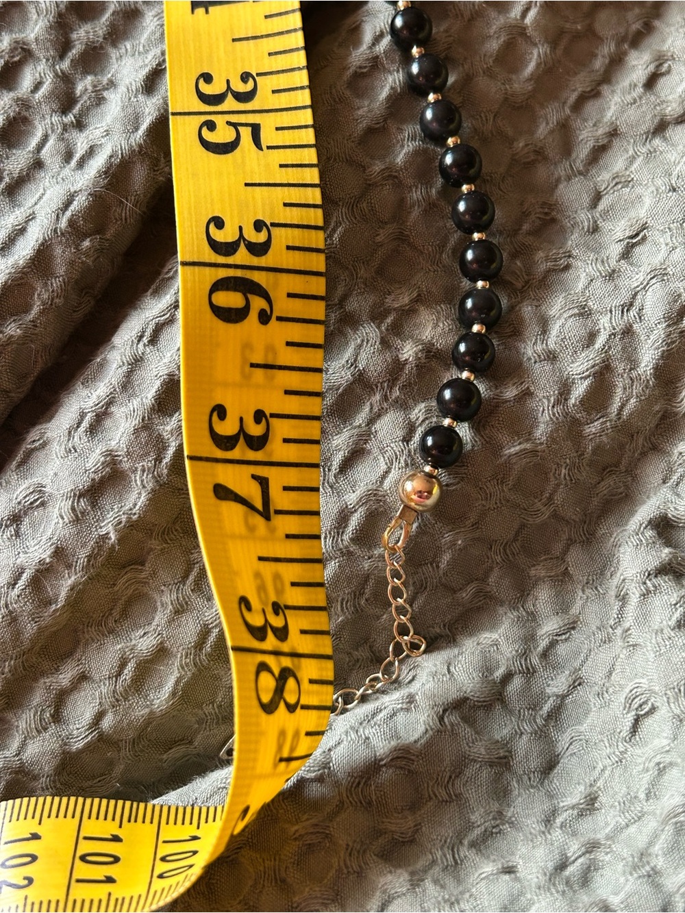 2 Layered Cultured Pearl/Baroque pearl/Black Bead Heart-Lock Necklaces by Farra - Picture 8 of 10
